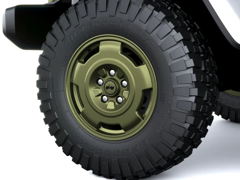Jeep Wrangler Sarge Pickup 2027 3D Model