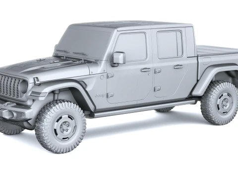 Jeep Wrangler Sarge Pickup 2027 3D Model