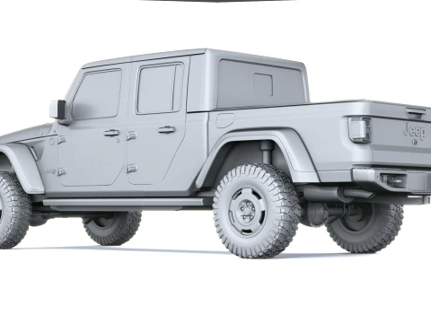 Jeep Wrangler Sarge Pickup 2027 3D Model