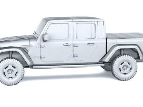 Jeep Wrangler Sarge Pickup 2027 3D Model
