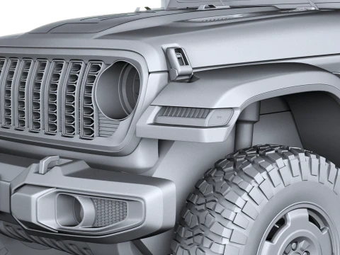 Jeep Wrangler Sarge Pickup 2027 3D Model