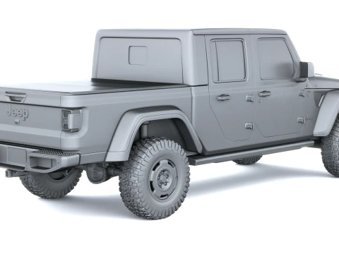 Jeep Wrangler Sarge Pickup 2027 3D Model