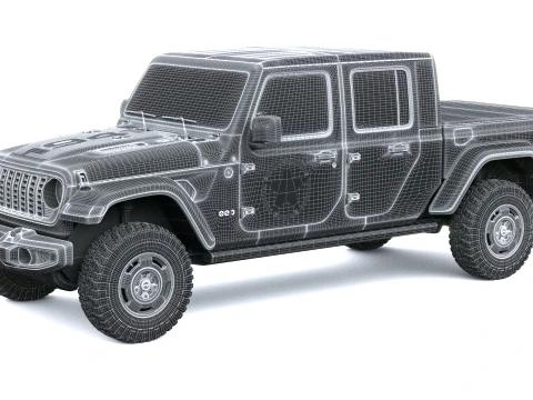 Jeep Wrangler Sarge Pickup 2027 3D Model