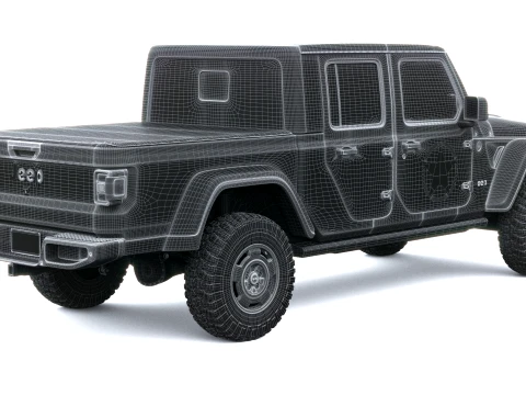 Jeep Wrangler Sarge Pickup 2027 3D Model