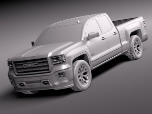 GMC Sierra 1500 Crew Cab 2013 3D Model
