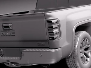 GMC Sierra 1500 Crew Cab 2013 3D Model