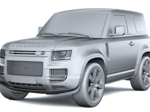 Land Rover Defender Vertex Short Cab 2027 3D Model