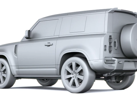 Land Rover Defender Vertex Short Cab 2027 3D Model