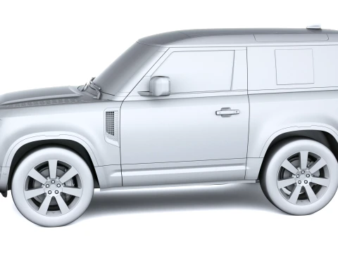 Land Rover Defender Vertex Short Cab 2027 3D Model