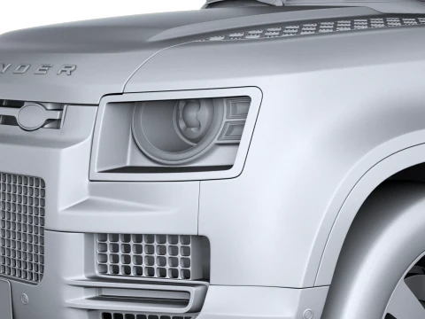 Land Rover Defender Vertex Short Cab 2027 3D Model