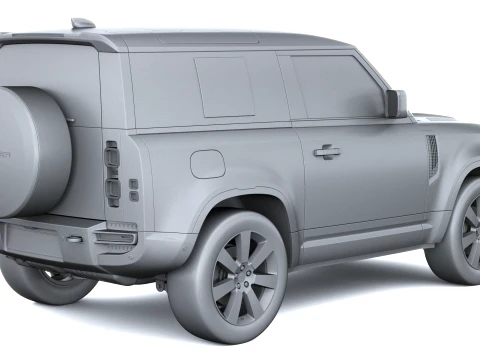 Land Rover Defender Vertex Short Cab 2027 3D Model