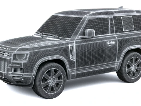 Land Rover Defender Vertex Short Cab 2027 3D Model