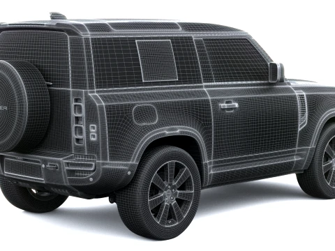 Land Rover Defender Vertex Short Cab 2027 3D Model