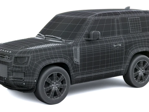 Land Rover Defender Vertex Short Cab 2027 3D Model