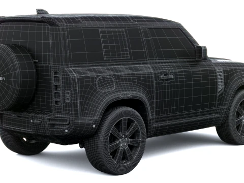 Land Rover Defender Vertex Short Cab 2027 3D Model