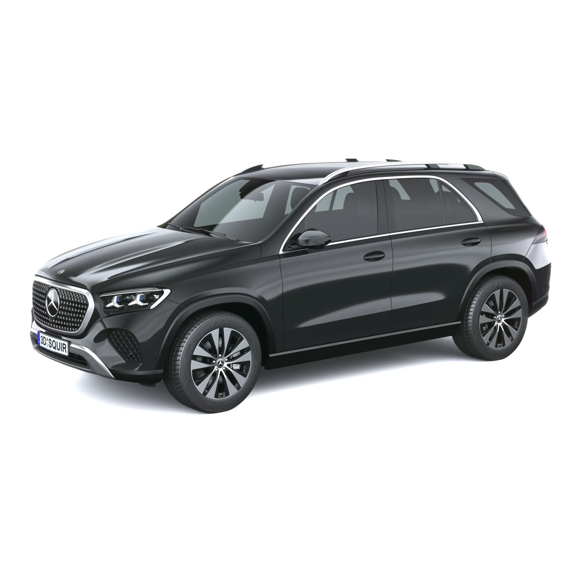 Mercedes-Benz GLE Basic 2027 3D Model .c4d .max .obj .3ds .fbx .stl .blend 