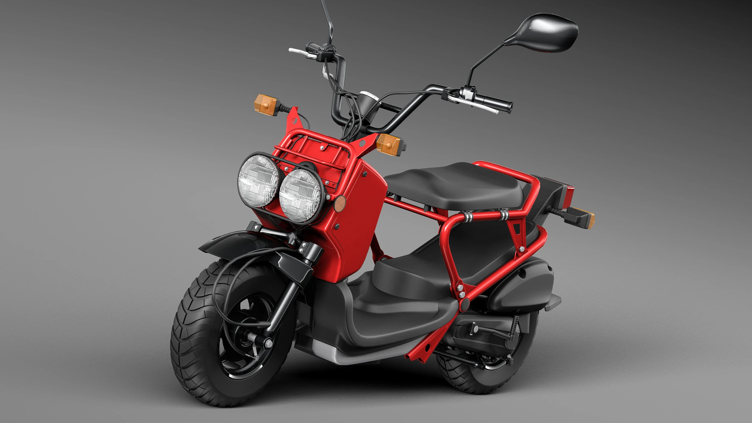 Honda Zoomer - Ruckus 2013 3D Model .c4d .max .obj .3ds .fbx .stl .blend 