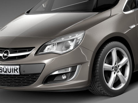 Opel Astra Sedan 2013 Modelo 3D