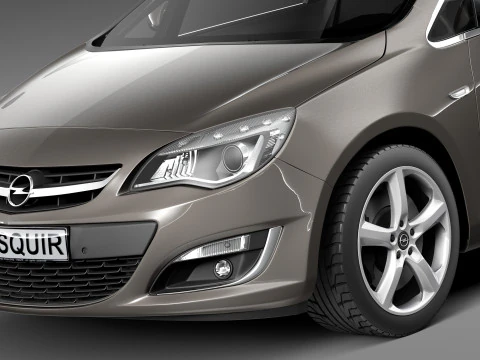 Opel Astra Sedan 2013 3D Model
