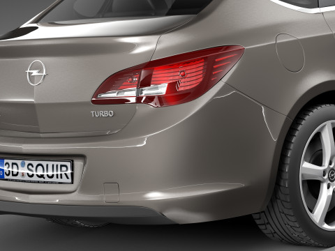Opel Astra Sedan 2013 Modelo 3D