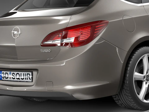 Opel Astra Sedan 2013 3D Model