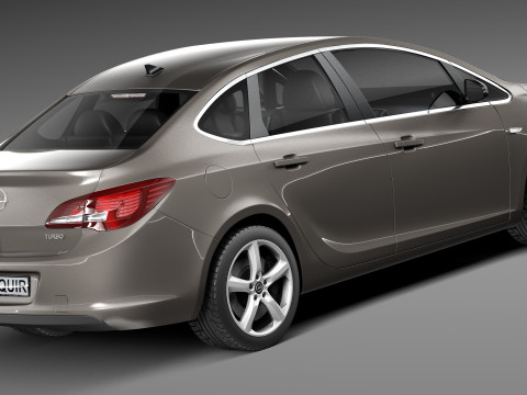 Opel Astra Sedan 2013 Modelo 3D