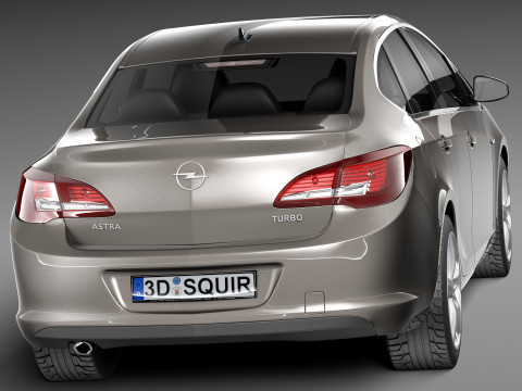 Opel Astra Sedan 2013 Modelo 3D