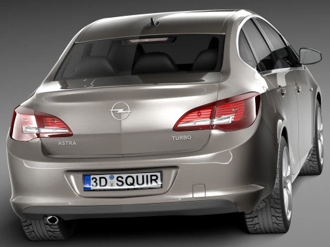 Opel Astra Sedan 2013 3D Model