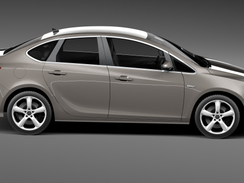 Opel Astra Sedan 2013 Modelo 3D