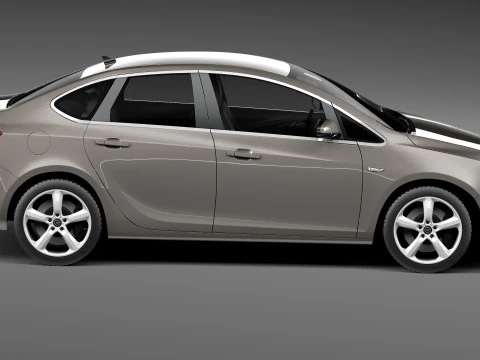 Opel Astra Sedan 2013 3D Model