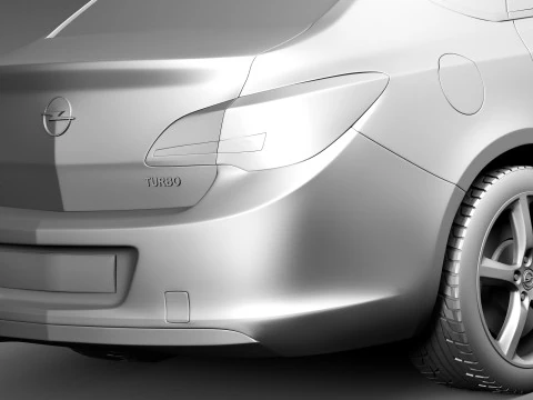 Opel Astra Sedan 2013 3D Model
