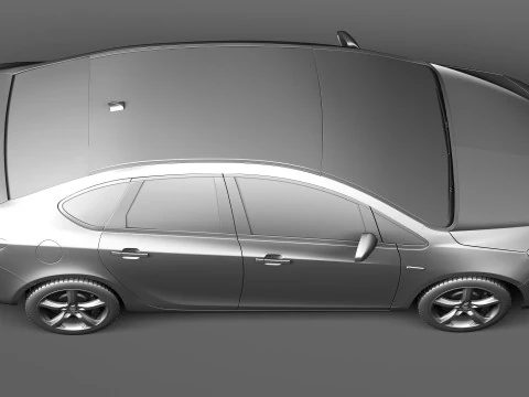 Opel Astra Sedan 2013 3D Model
