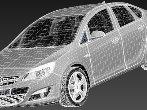 Opel Astra Sedan 2013 Modelo 3D