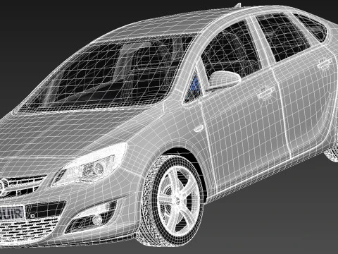 Opel Astra Sedan 2013 3D Model