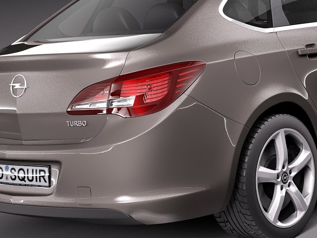 Opel Astra J sedan 2014 Modèle 3D - Télécharger Véhicules on