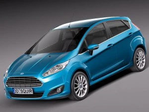 Fiesta 2013 5-дверний 3D Модель