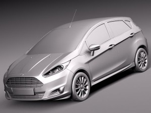 Fiesta 2013 5-door 3D Model