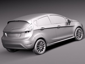 Fiesta 2013 5-door 3D Model