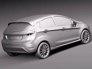Fiesta 2013 5-door 3D Model