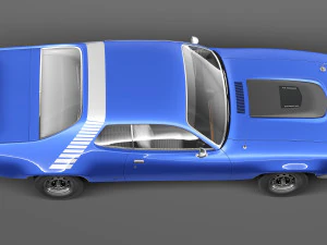 Pelari Jalan Plymouth GTX 1971-1975 Model 3D
