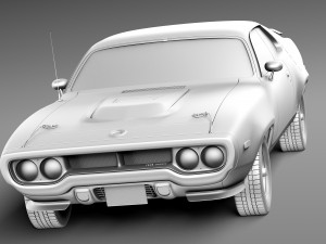 Plymouth Road Runner GTX 1971-1975 Modèle 3D