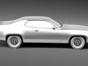 Pelari Jalan Plymouth GTX 1971-1975 Model 3D