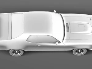 Pelari Jalan Plymouth GTX 1971-1975 Model 3D