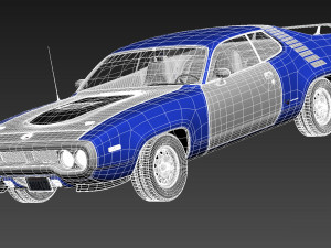 Plymouth Road Runner GTX 1971-1975 Modèle 3D