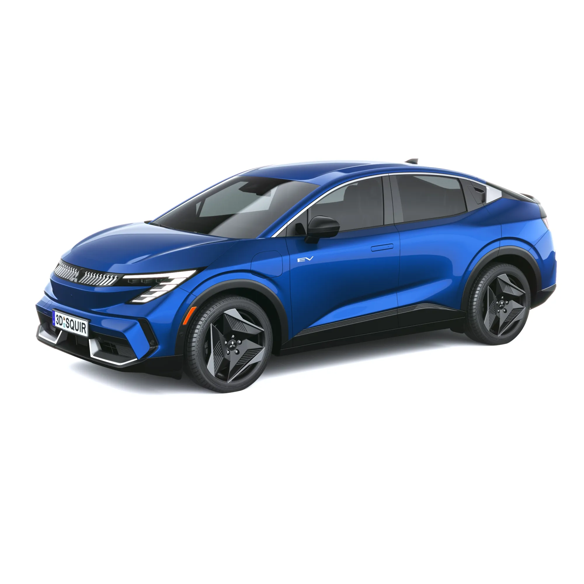 Mitsubishi Eclipse Sportback 2027 3D Model .c4d .max .obj .3ds .fbx .stl .blend 