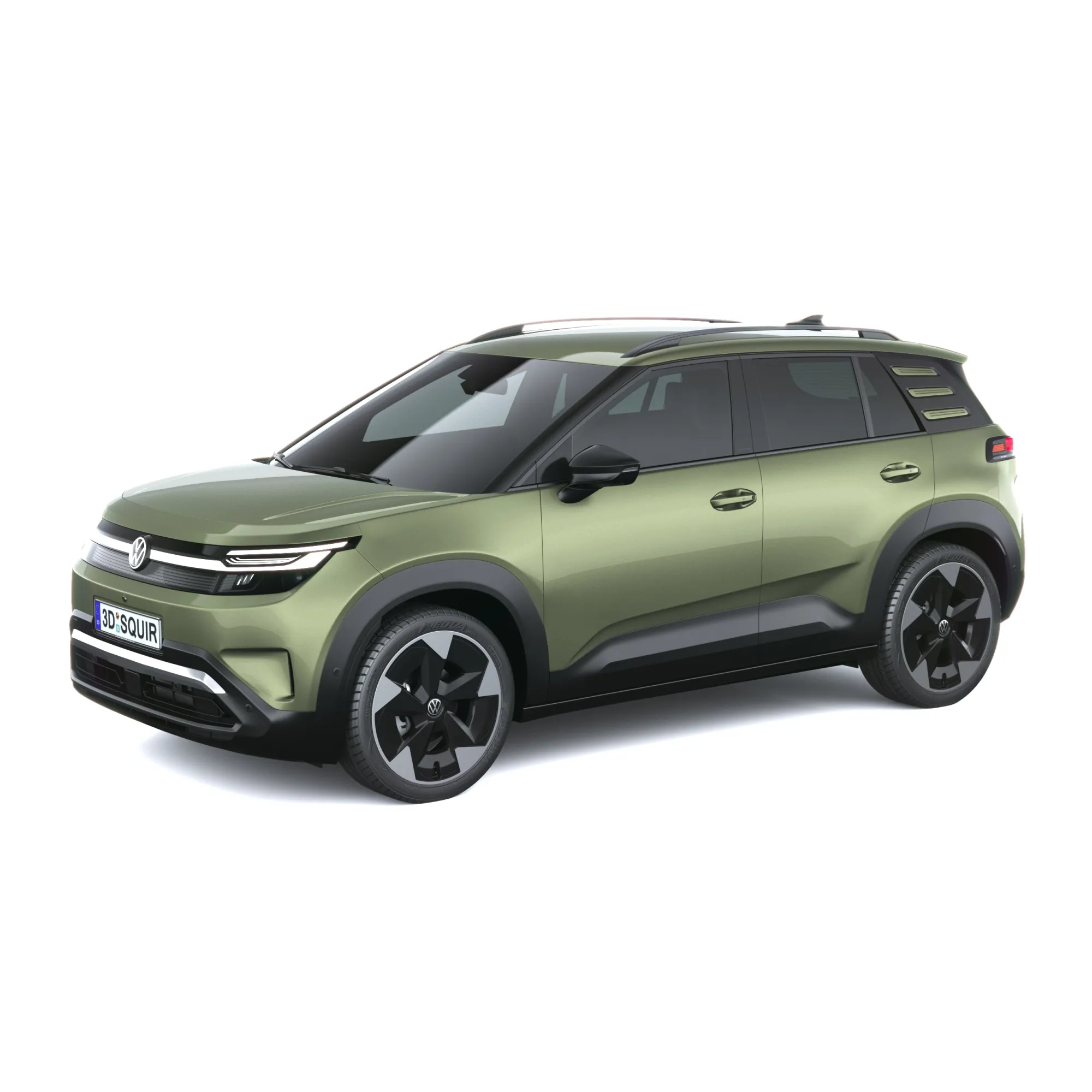 Volkswagen ID Cross 2027 3D Model .c4d .max .obj .3ds .fbx .stl .blend 