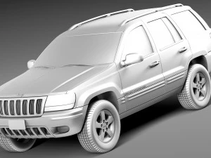Jeep Grand Cherokee 1999-2005 3D Model