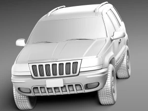 Jeep Grand Cherokee 1999-2005 3D Model