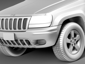 Jeep Grand Cherokee 1999-2005 Modelo 3D
