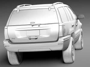 Jeep Grand Cherokee 1999-2005 3D Model